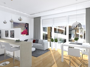Mieszkanie na warszawskiej Białołęce - Salon, styl nowoczesny - zdjęcie od New Age Design SC