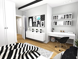 Średni szary pokój dziecka dla nastolatka dla chłopca, styl nowoczesny - zdjęcie od New Age Design SC