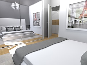 Mieszkanie na warszawskiej Białołęce - Sypialnia, styl nowoczesny - zdjęcie od New Age Design SC