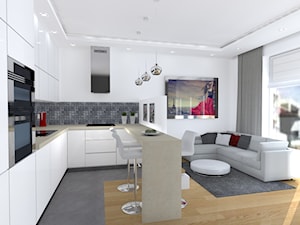 Mieszkanie na warszawskiej Białołęce - Kuchnia, styl nowoczesny - zdjęcie od New Age Design SC