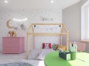 Dom jednorodzinny w Siedlcach - Mały szary pokój dziecka dla dziecka dla nastolatka dla chłopca dla dziewczynki, styl skandynawski - zdjęcie od SSF_Interiors
