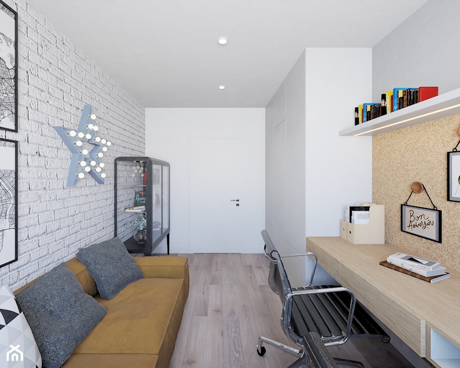 Domowe biuro - Biuro, styl skandynawski - zdjęcie od SSF_Interiors