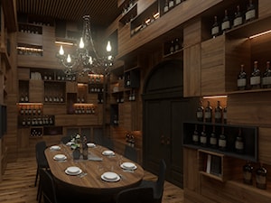 Pokój na wino w restauracji w Berlinie - Wnętrza publiczne, styl nowoczesny - zdjęcie od SSF_Interiors