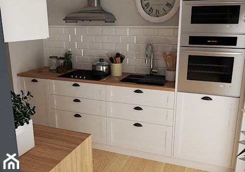 Kuchnia biała - zdjęcie od 3D Wizualizacje i Projektowanie