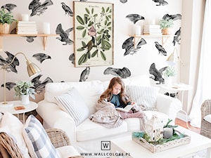 Tapeta Medicine - Ptaki na białym tle pattern - zdjęcie od wallcolors