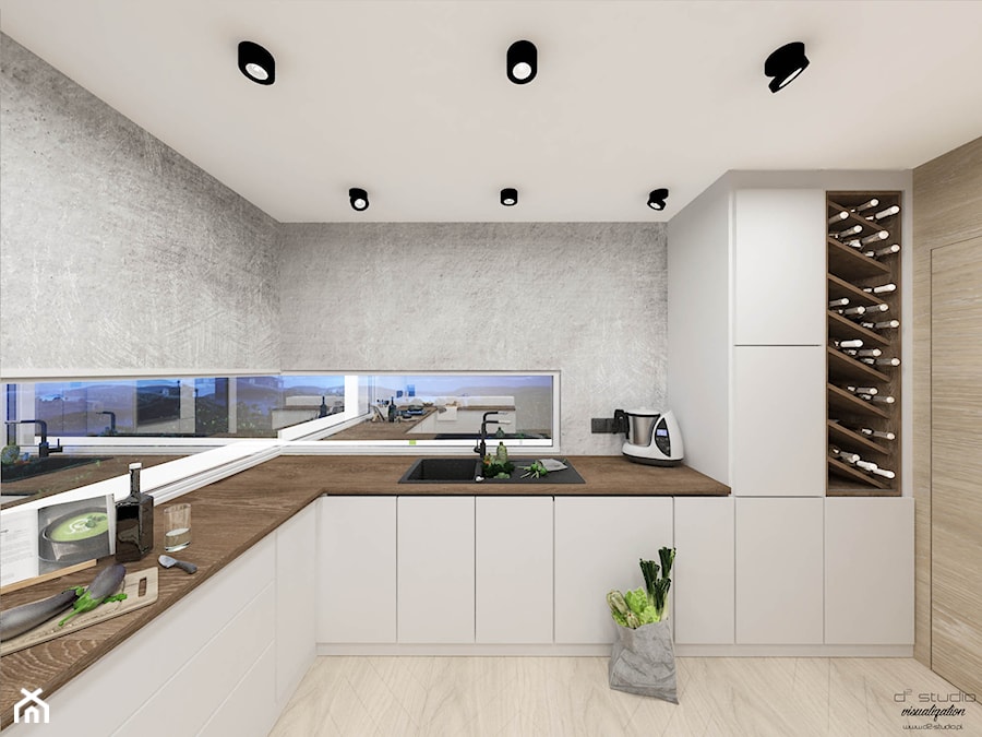 Kuchnia minimalistyczna - nowoczesna - zdjęcie od D2 Studio