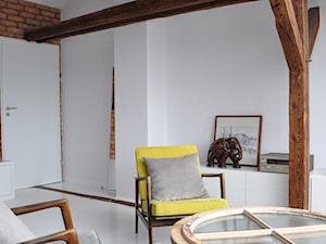 middleloft biały - Salon, styl vintage - zdjęcie od ENDE marcin lewandowicz