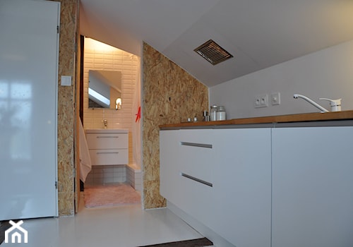 mikroloft - Średnia otwarta z salonem kuchnia jednorzędowa, styl minimalistyczny - zdjęcie od ENDE marcin lewandowicz