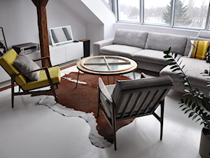middleloft biały - Salon, styl vintage - zdjęcie od ENDE marcin lewandowicz