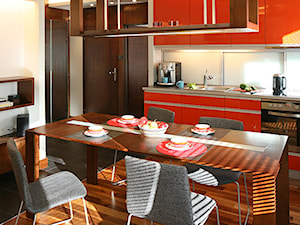 mieszkanie Macieja - Średnia biała jadalnia w kuchni, styl nowoczesny - zdjęcie od ENDE marcin lewandowicz