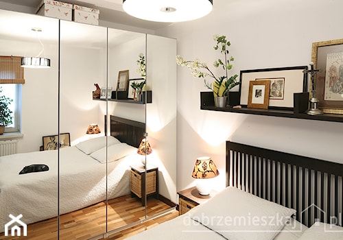 dom pod Poznaniem - Średnia biała sypialnia, styl nowoczesny - zdjęcie od ENDE marcin lewandowicz