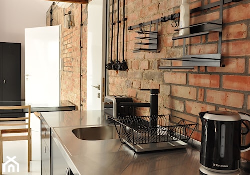 middleloft czarny - Średnia kuchnia, styl industrialny - zdjęcie od ENDE marcin lewandowicz