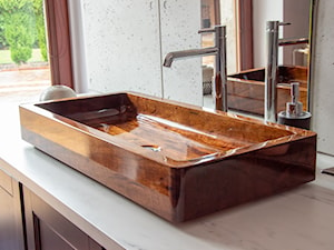Umywalka BOTE wykonana z drewna BODO - zdjęcie od Ambivalent Design - umywalki z drewna