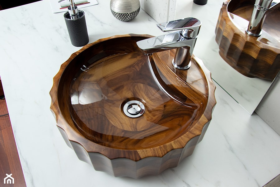 Roman - umywalka z drewna - zdjęcie od Ambivalent Design - umywalki z drewna