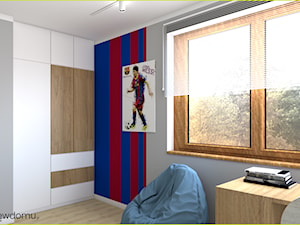 Pokój dla fana piłki nożnej - Pokój dziecka, styl skandynawski - zdjęcie od wnetrzewdomu