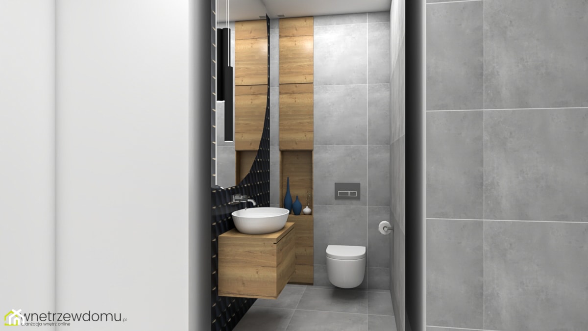 toaleta w stylu nowoczesnym - Łazienka, styl industrialny - zdjęcie od wnetrzewdomu - Homebook