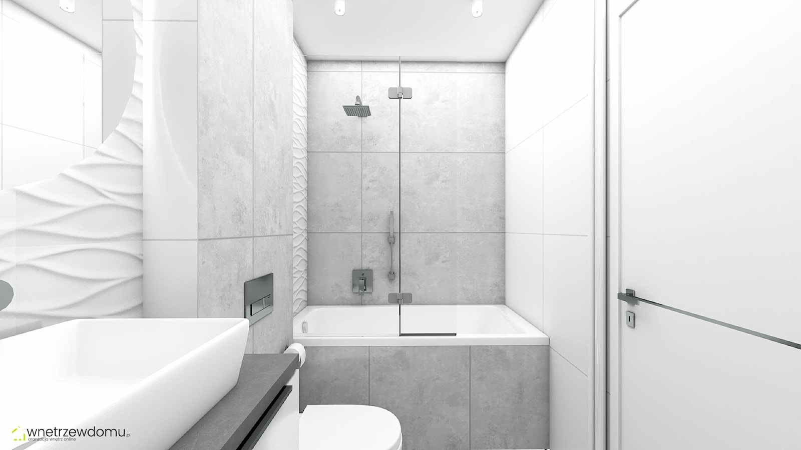 Jasna łazienka z wanną - zdjęcie od wnetrzewdomu - Homebook