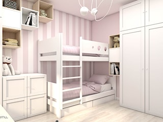 Pokój dla dwóch dziewczynek z piętrowym łóżkiem