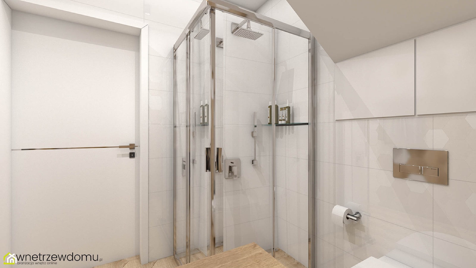 Prysznic w łazience - zdjęcie od wnetrzewdomu - Homebook