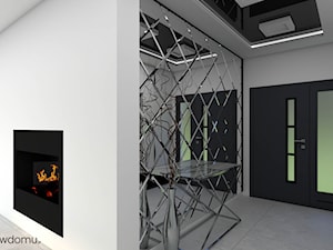 Minimalistyczny, nowoczesny salon z jasnym wykończeniem - zdjęcie od wnetrzewdomu