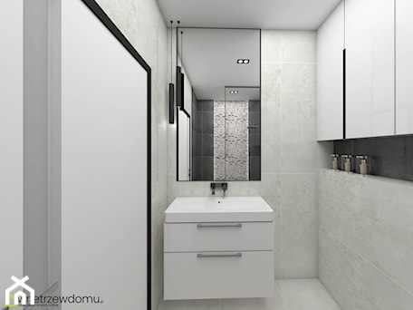Aranżacje wnętrz - Łazienka: Niewielka łazienka z kabiną prysznicową - wnetrzewdomu. Przeglądaj, dodawaj i zapisuj najlepsze zdjęcia, pomysły i inspiracje designerskie. W bazie mamy już prawie milion fotografii!
