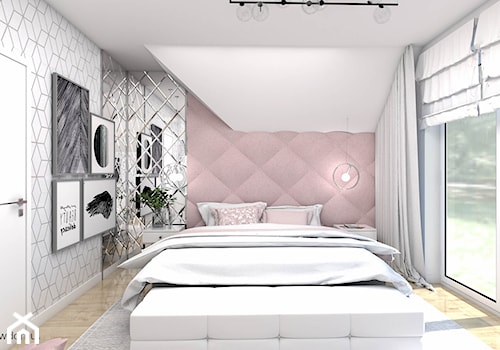 Kobieca sypialnia - nowoczesność i glamour - zdjęcie od wnetrzewdomu
