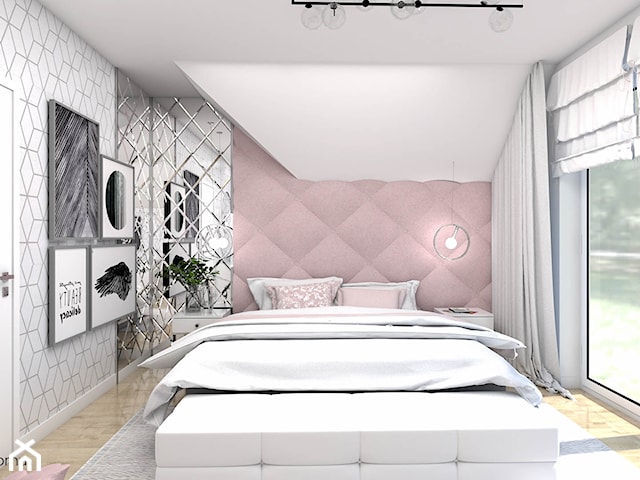 Kobieca sypialnia - nowoczesność i glamour