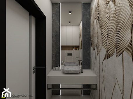 Aranżacje wnętrz - Łazienka: Toaleta ze stylowym liściastym motywem - wnetrzewdomu. Przeglądaj, dodawaj i zapisuj najlepsze zdjęcia, pomysły i inspiracje designerskie. W bazie mamy już prawie milion fotografii!