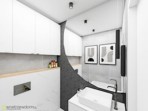 Biało-szara toaleta - zdjęcie od wnetrzewdomu