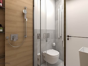 2,5-metrowa łazienka z prysznicem - zdjęcie od wnetrzewdomu