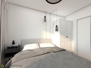 Minimalistyczna sypialnia dla gości - zdjęcie od wnetrzewdomu