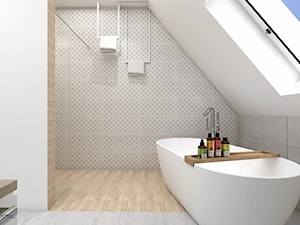 Łazienka z prysznicem i wanną - Łazienka, styl nowoczesny - zdjęcie od wnetrzewdomu