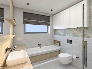 Przestrzeń i możliwości w łazience z oknami - zdjęcie od wnetrzewdomu