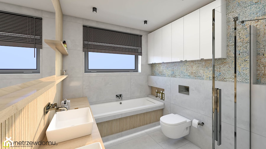 Przestrzeń i możliwości w łazience z oknami - zdjęcie od wnetrzewdomu