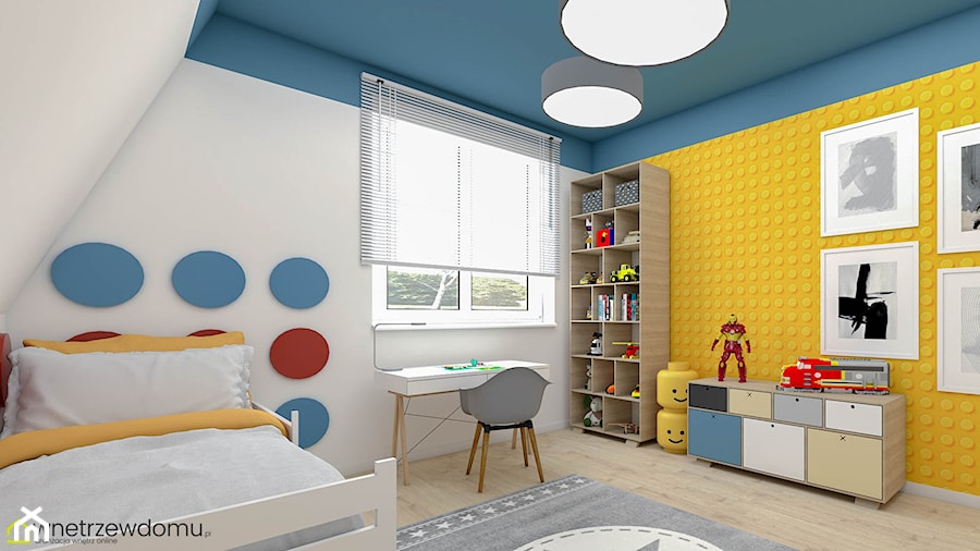 Kolorowy pokój dla fana Lego - zdjęcie od wnetrzewdomu