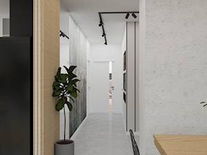 Beton i frezowane meble w nowoczesnym mieszkaniu - zdjęcie od wnetrzewdomu