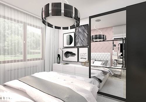 Mała sypialnia w stylu glamour - zdjęcie od wnetrzewdomu