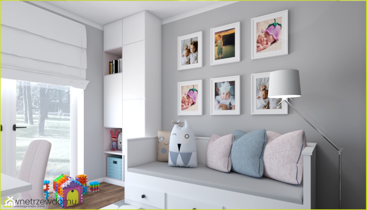 Jasny pokój dla dziewczynki, nastolatki - zdjęcie od wnetrzewdomu - Homebook