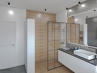 nowoczesna łazienka - wanna i prysznic