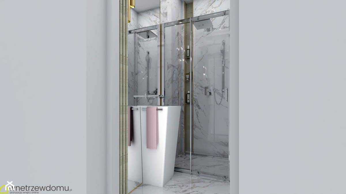 łazienka w stylu glamour - zdjęcie od wnetrzewdomu - Homebook