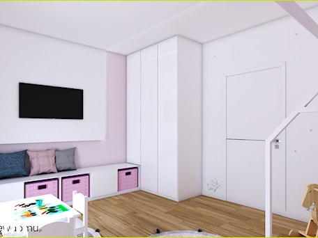Aranżacje wnętrz - Pokój dziecka: Różowo-biały pokój z króliczkami - wnetrzewdomu. Przeglądaj, dodawaj i zapisuj najlepsze zdjęcia, pomysły i inspiracje designerskie. W bazie mamy już prawie milion fotografii!
