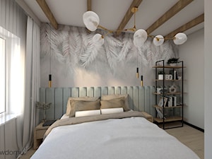Sypialnia z loftowym akcentem - zdjęcie od wnetrzewdomu