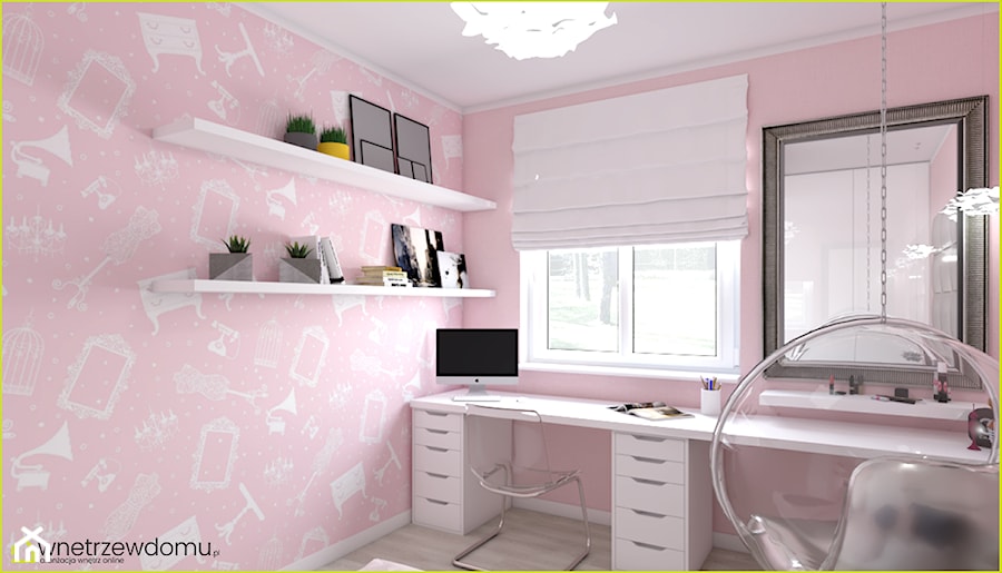 Pokój dla dziewczynki cały na różowo - zdjęcie od wnetrzewdomu
