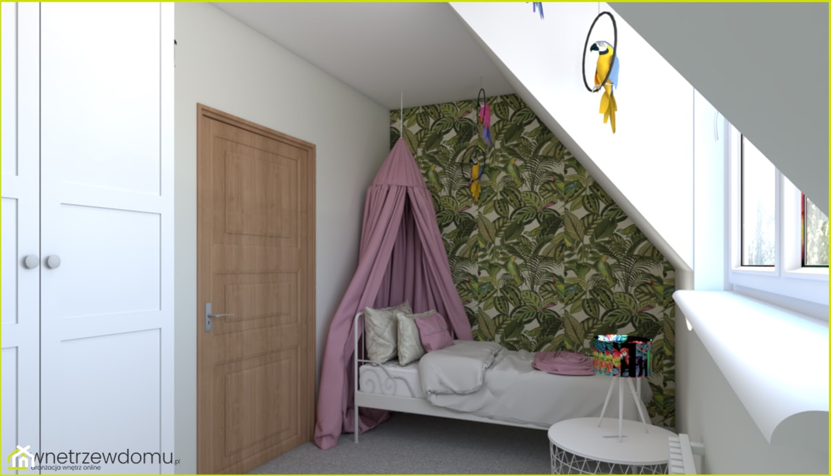 Pokój dziecięcy „pod papugami” - zdjęcie od wnetrzewdomu - Homebook