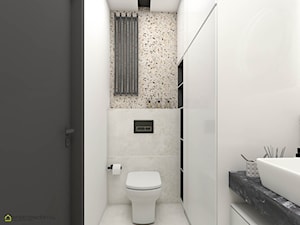 Mała marmurkowa łazienka - zdjęcie od wnetrzewdomu