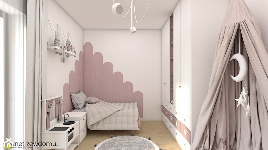 Minimalistyczny pokój dla dziewczynki - zdjęcie od wnetrzewdomu