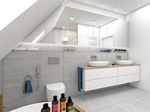Łazienka z prysznicem i wanną - Łazienka, styl nowoczesny - zdjęcie od wnetrzewdomu