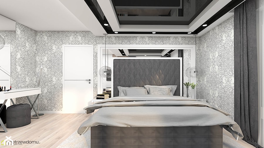 Nowoczesna sypialnia w stylu glamour - zdjęcie od wnetrzewdomu
