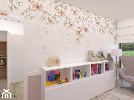 Aranżacje wnętrz - Pokój dziecka: Biało-różowy pokój dla małej dziewczynki - wnetrzewdomu. Przeglądaj, dodawaj i zapisuj najlepsze zdjęcia, pomysły i inspiracje designerskie. W bazie mamy już prawie milion fotografii!
