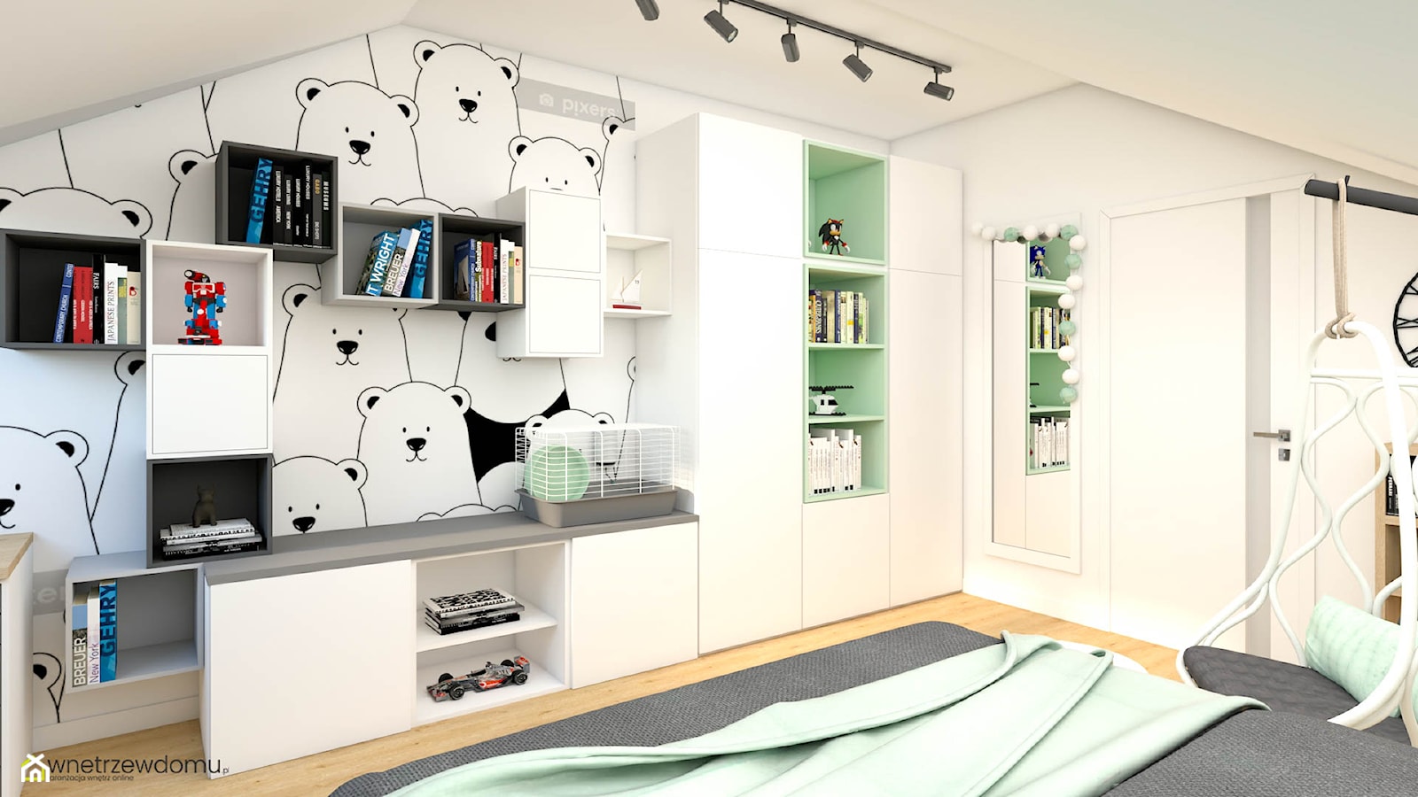Pokój dla miłośniczki pand - zdjęcie od wnetrzewdomu - Homebook